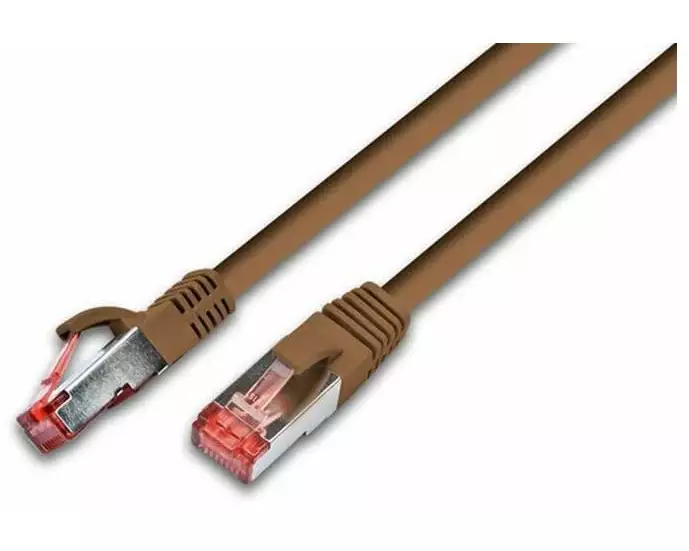 Wirewin Patchkabel RJ-45 - RJ-45, Cat 6, S/FTP, 7 m, Braun
