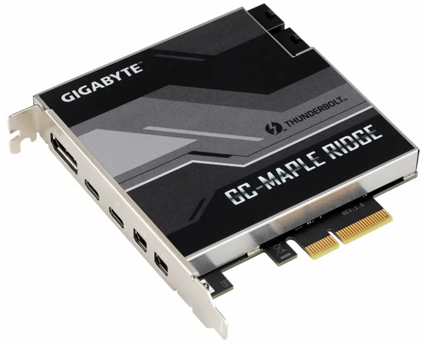 Gigabyte Intel Thunderbolt 4 Certified add-in card 1xDP 2xMini DP 2xThunderbolt