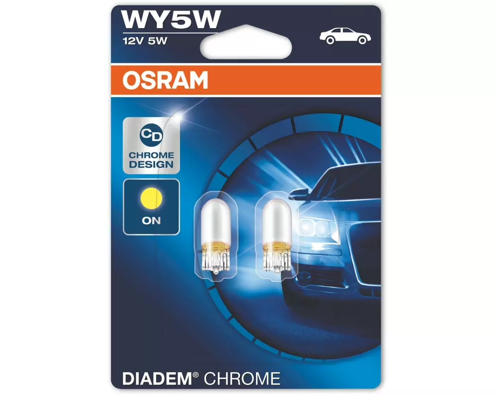 OSRAM Signallampen Diadem Chrome WY5W W2.1 x 9.5d PKW