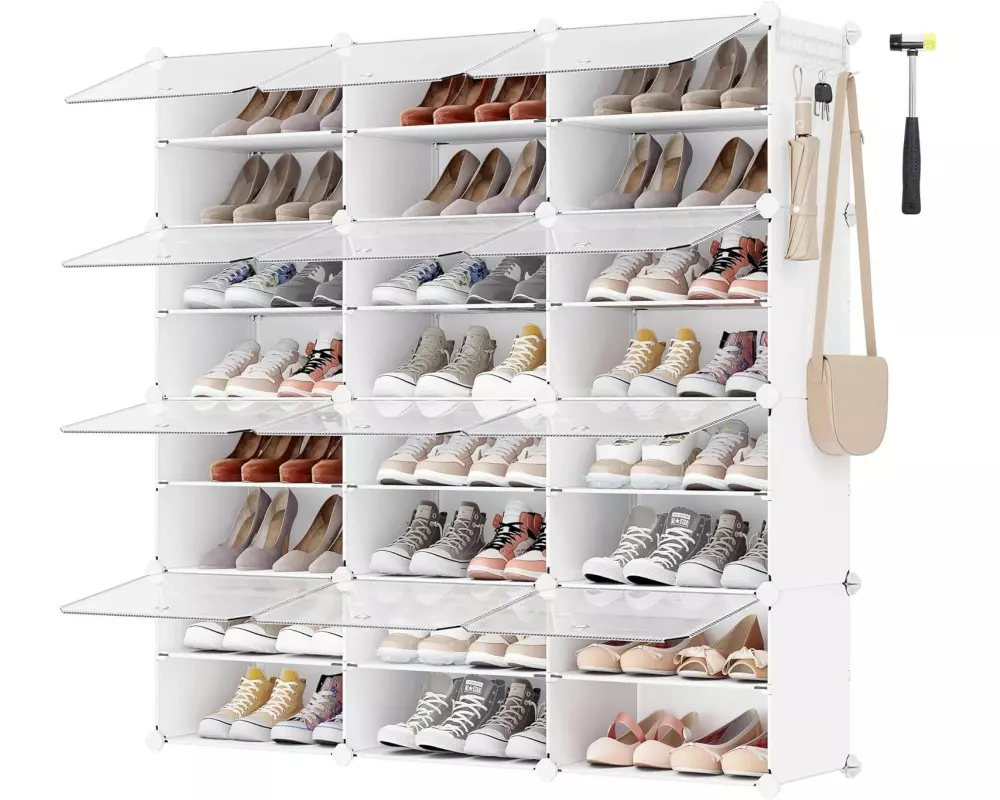 Songmics Schuhregal 40 x 30 cm, Weiss