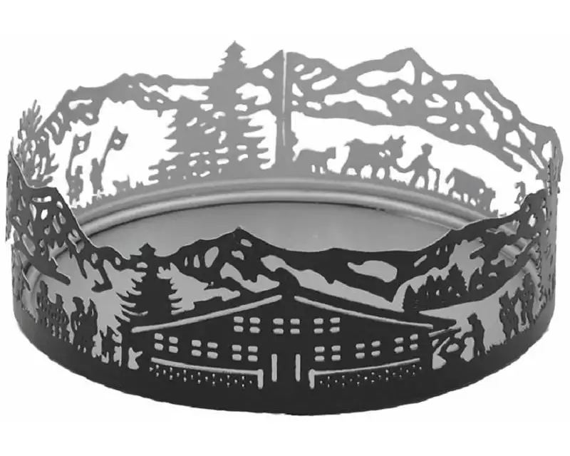 Schulthess Kerzen Dekoschale Scherenschnitt Berghaus Ø 15 cm