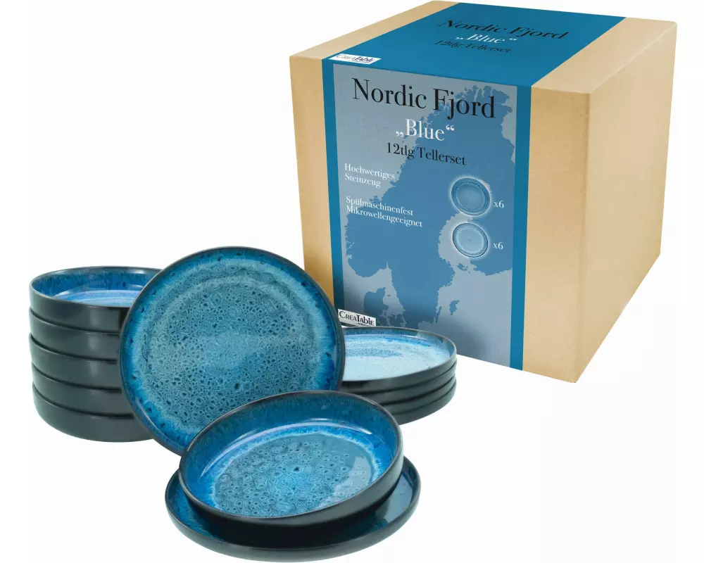 creaTable Teller-Set Blau