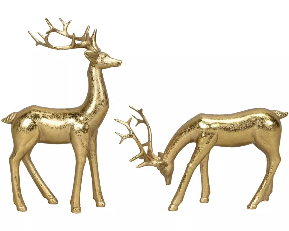 COCON Aufsteller Hirsch 2 Stück, Gold