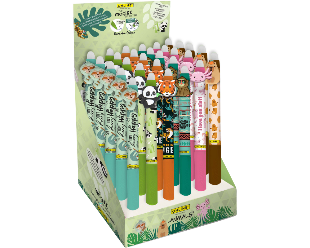 ONLINE Gelpen Magixx 0.7mm 35525/30 Fun Animals, ass. 30 Stück