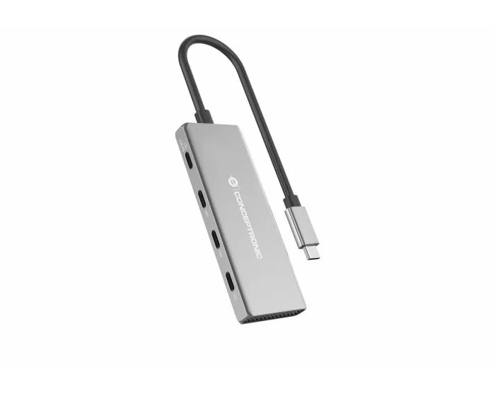 "HUBBIES16G 4-Port USB 3.2 Gen 2 Hub, 10Gbps, USB-C x 3, Multi-Function (PD/Data) USB-C x 1"