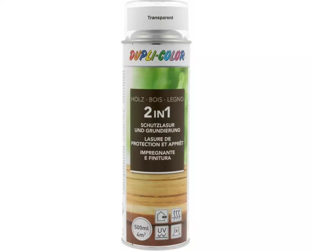 DUPLI-COLOR Holzschutzlasur Transparent, 500 ml