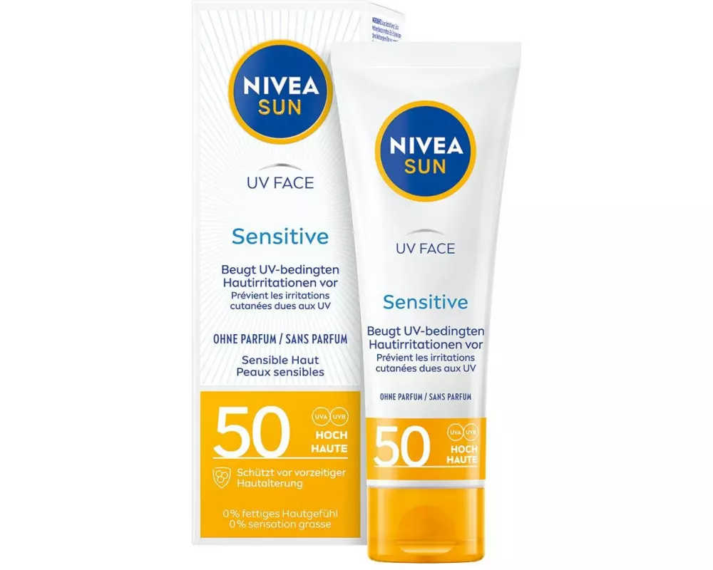 NIVEA SUN Sonnencreme UV Face Sensitive LSF 50 50 ml