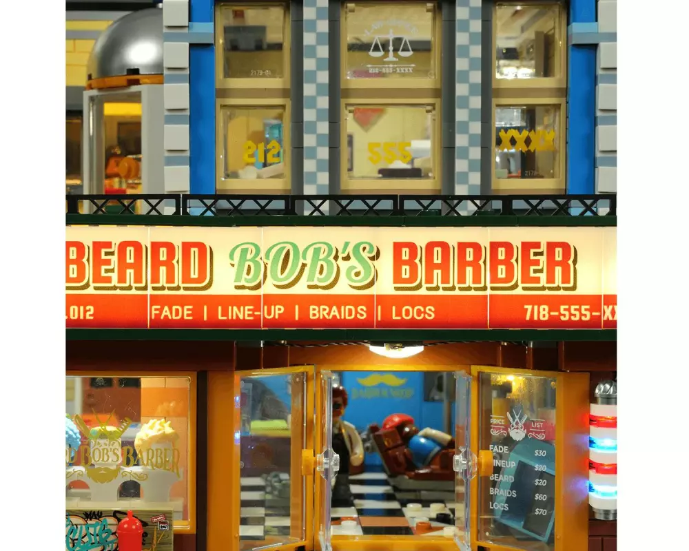 Lumibricks Barbershop mit LED