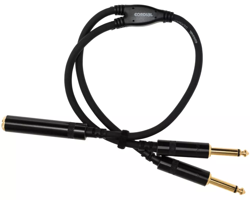 Cordial Audio-Kabel 6.3 mm Klinke - 6.3 mm Klinke 0.3 m