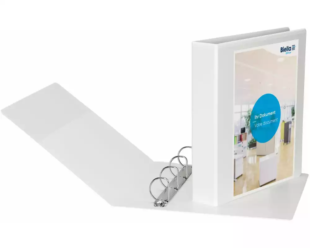 Biella Zeigebuch Creative XL 6 cm 4 Ringe, Weiss