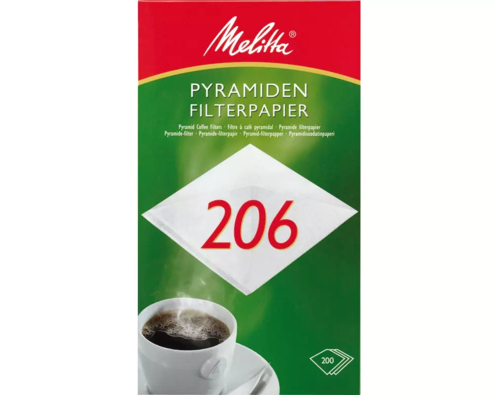 Melitta Filtertüte Pyramiden-Filterpapier 206 200 Stück