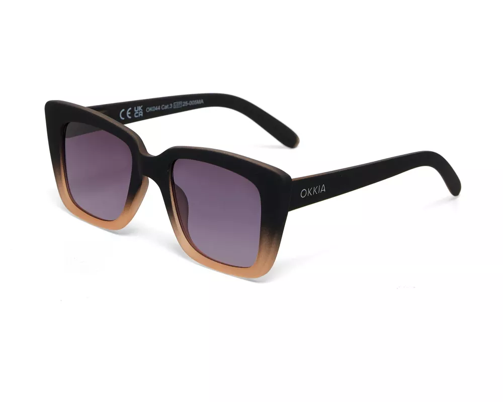 OKKIA Sonnenbrille Elba Black, Pink Lens