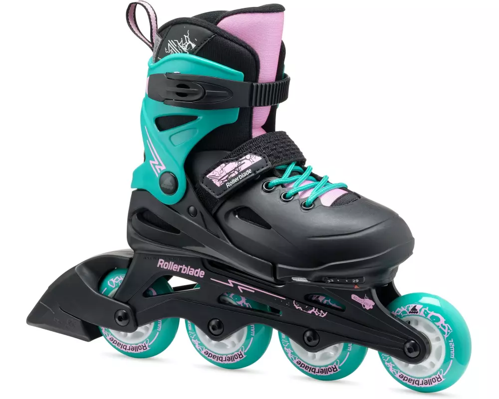 ROLLERBLADE Inline-Skates Fury Schwarz/Meergrün, 36.5-40.5