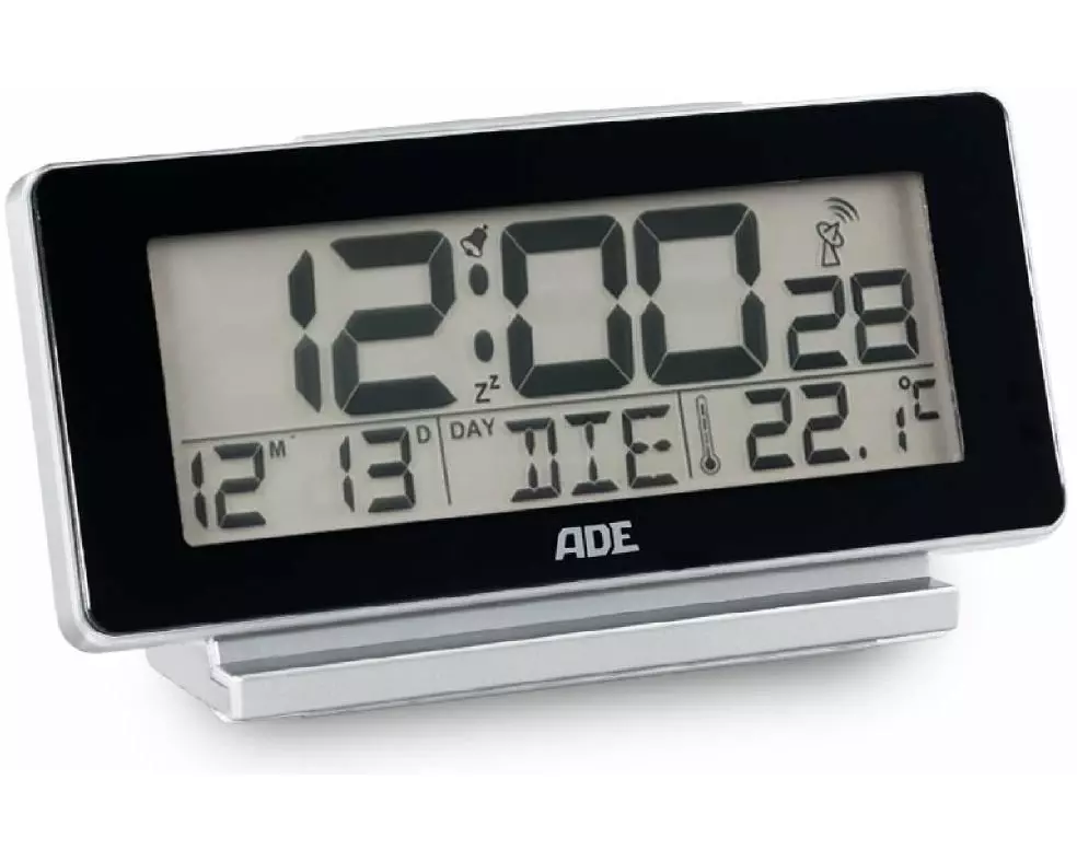 ADE Digitalwecker Temperatur-& Datumsanzeige