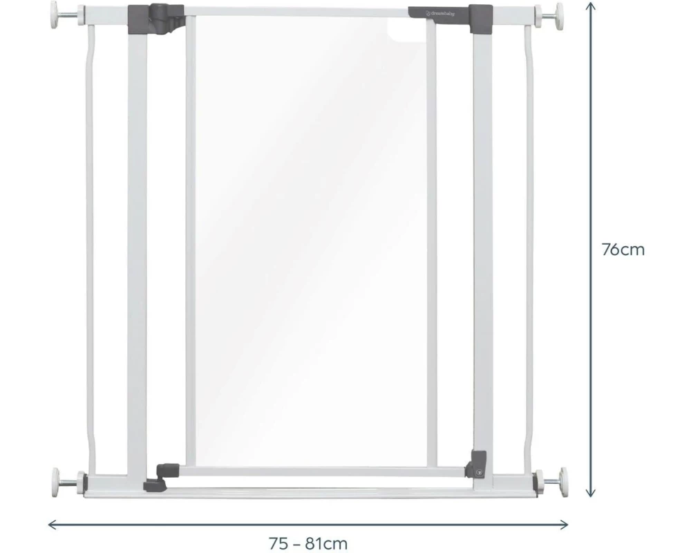 DREAMBABY Türschutzgitter Peek-a-Boo 75 cm - 81 cm