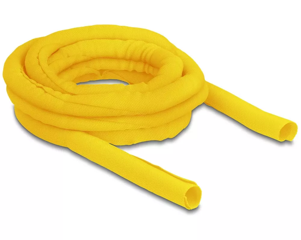 Delock Kabelschlauch selbstschliessend 5 m x 19 mm Gelb