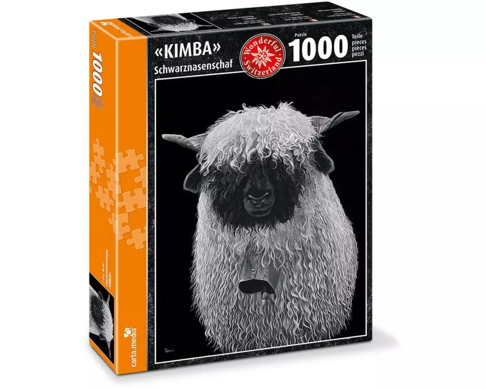 Carta.Media Puzzle Kimba Schwarznasenschaf 1000 Teile