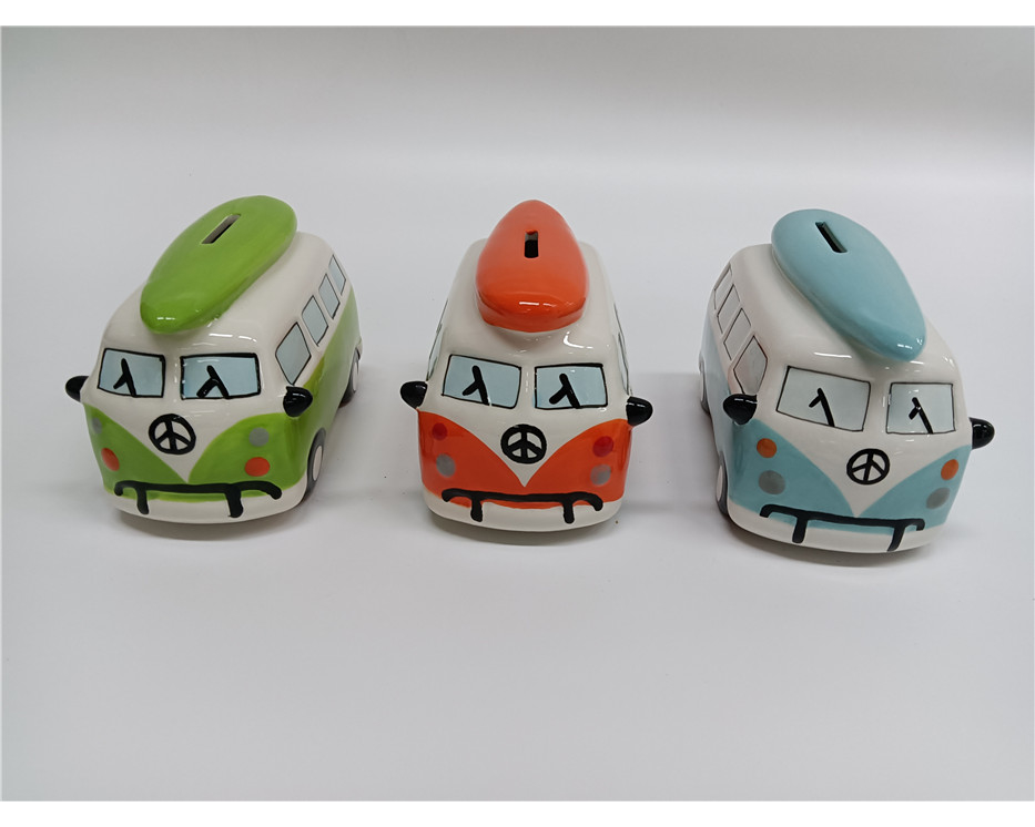 ROOST Sparkasse VW Bus TG21271-2 assortiert 16x10x11cm