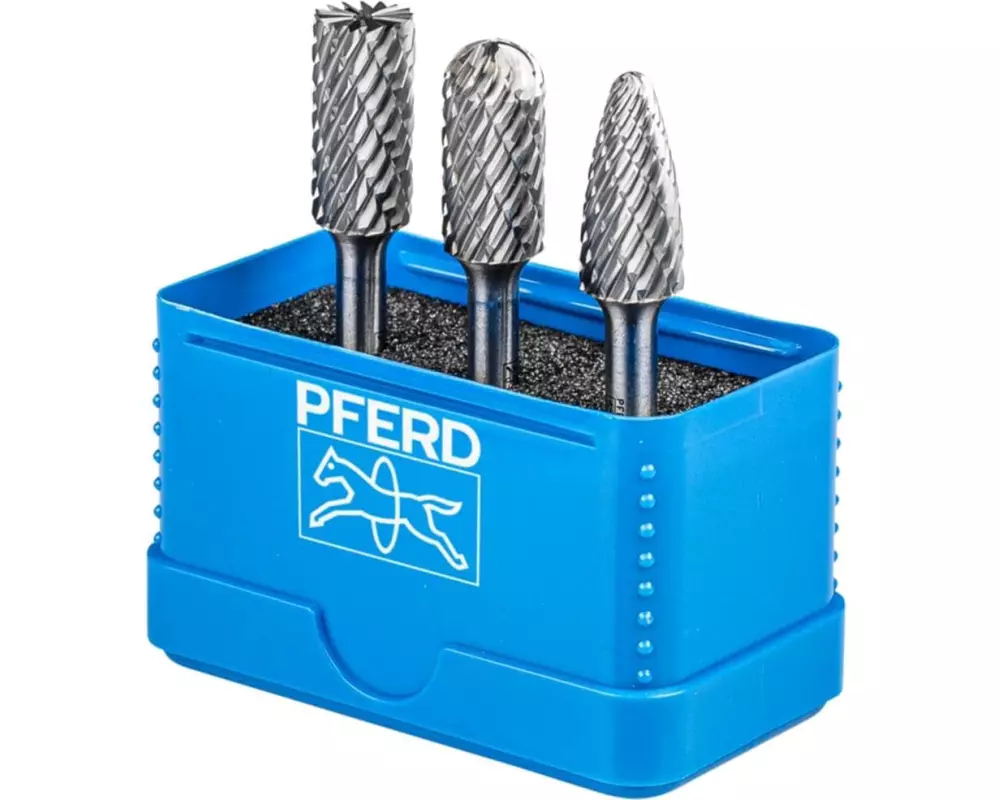 Pferd Hartmetallfrässtifte-Set Fräser-Ø 12 mm, Schaft-Ø 6 mm