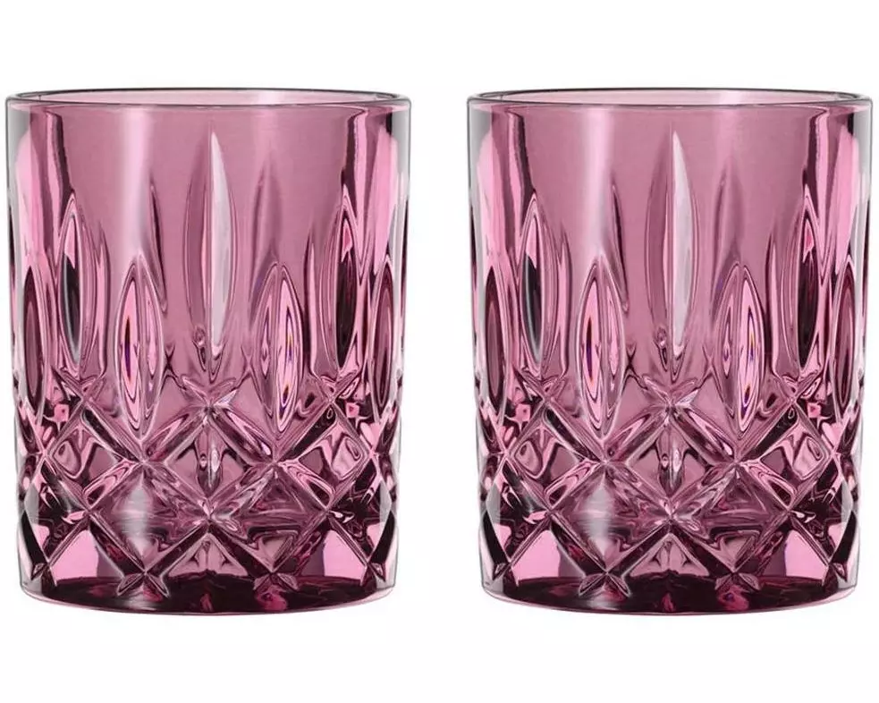 Nachtmann Whiskyglas NOBLESSE TUMBLER DA WHISKY, Violett, 2 Stück
