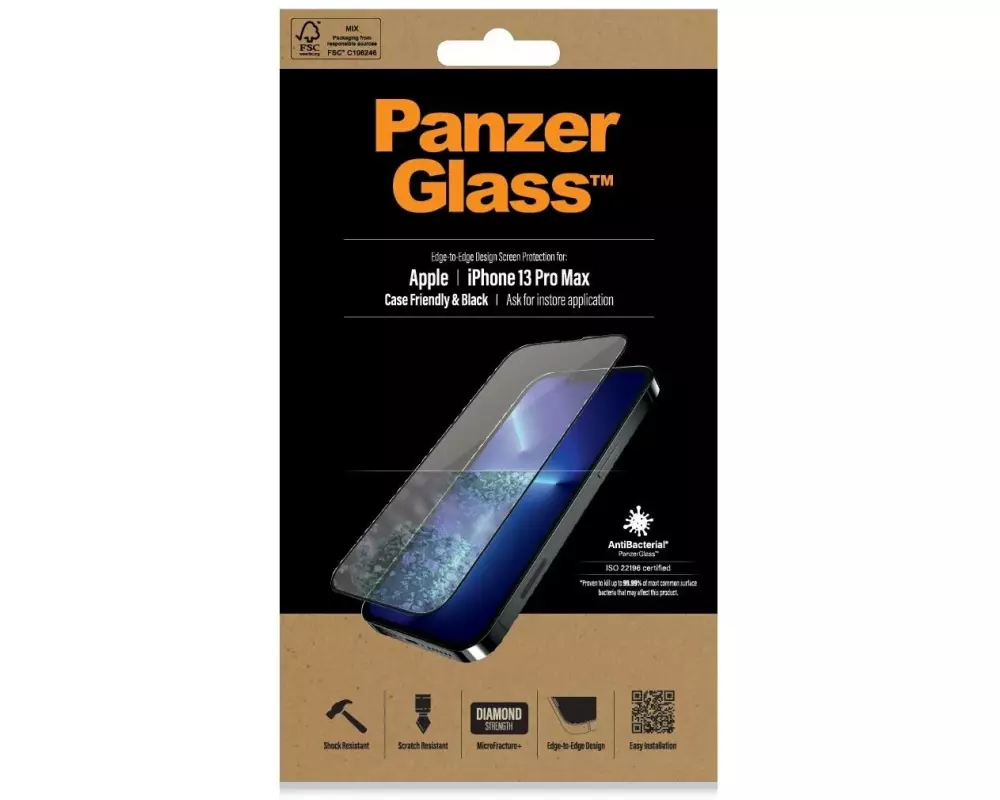 Panzerglass Displayschutz Case Friendly AB iPhone 13 Pro Max