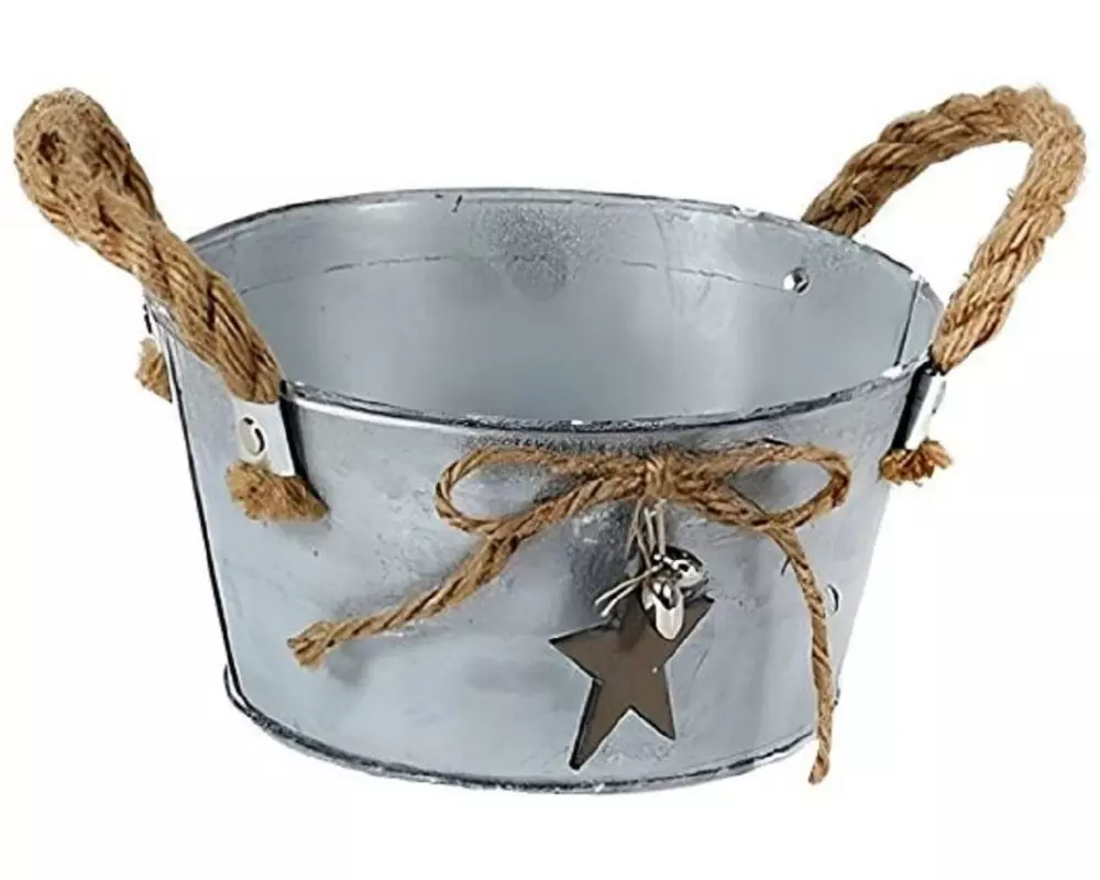 CHALET Weihnachtsdeko 18 x 9 x 14 cm , Silber