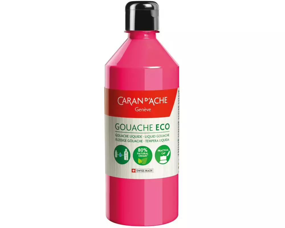 Caran d'Ache Wasserfarbe Gouache ECO 500 ml, Magenta fluoreszierend