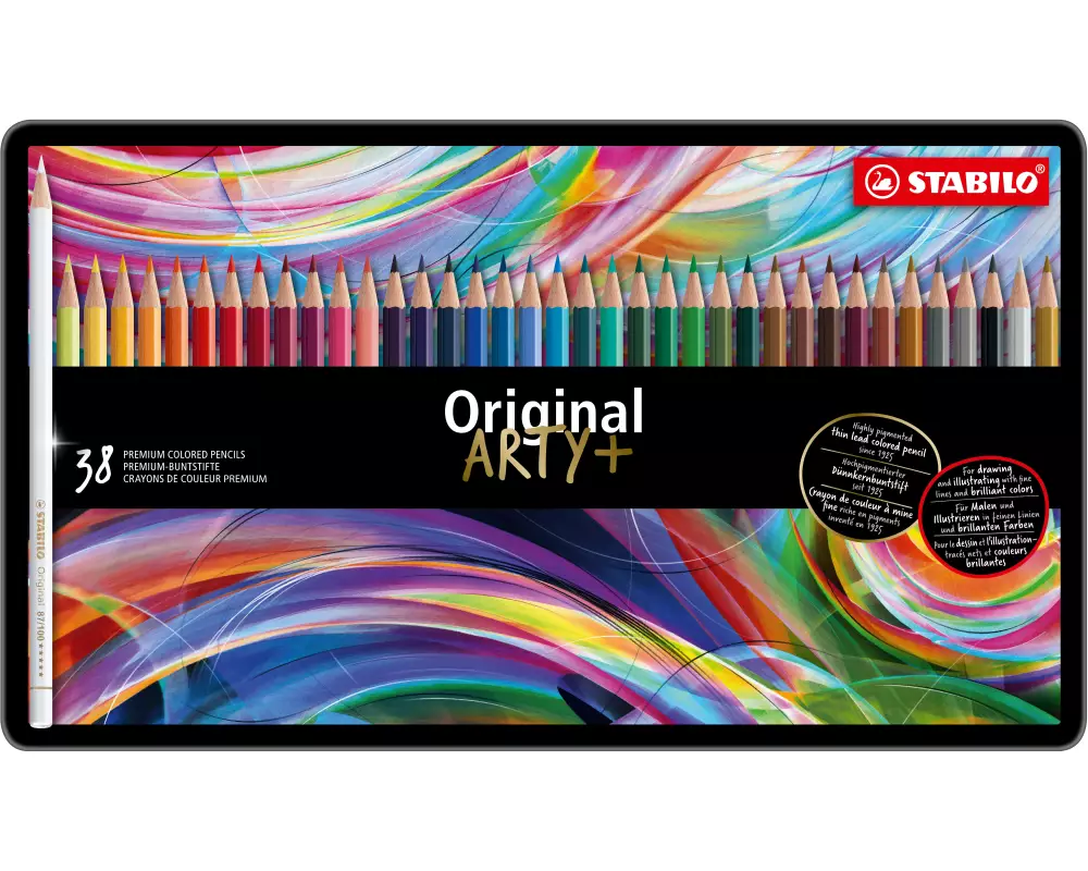 STABILO Farbstifte ARTY+ 8778-6 ass. Metalletui 38 Stück