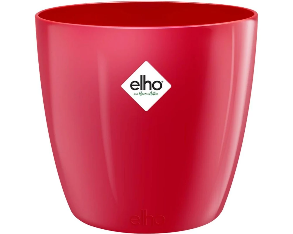Elho Blumentopf Brussels Diamond rund 1.4 l, Lovely Red