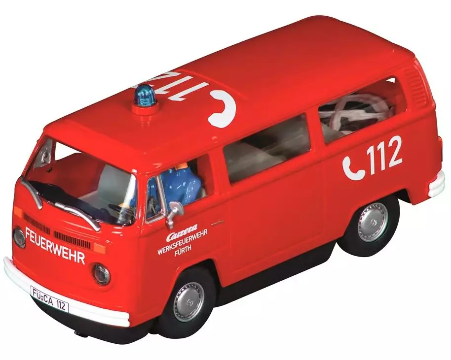 Carrera Rennbahnauto VW Bus T2b Feuerwehr