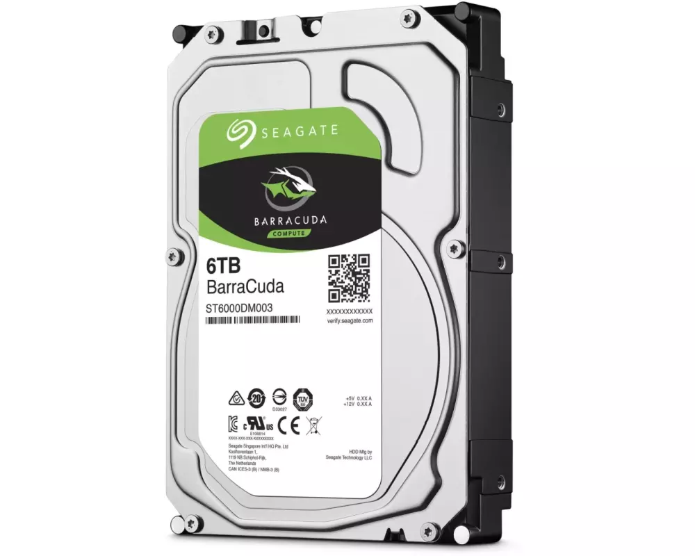 Seagate Harddisk BarraCuda 3.5" SATA 6 TB