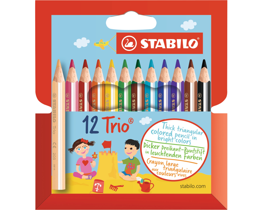 STABILO Farbstifte Trio 205/1201 Etui 12 Stück