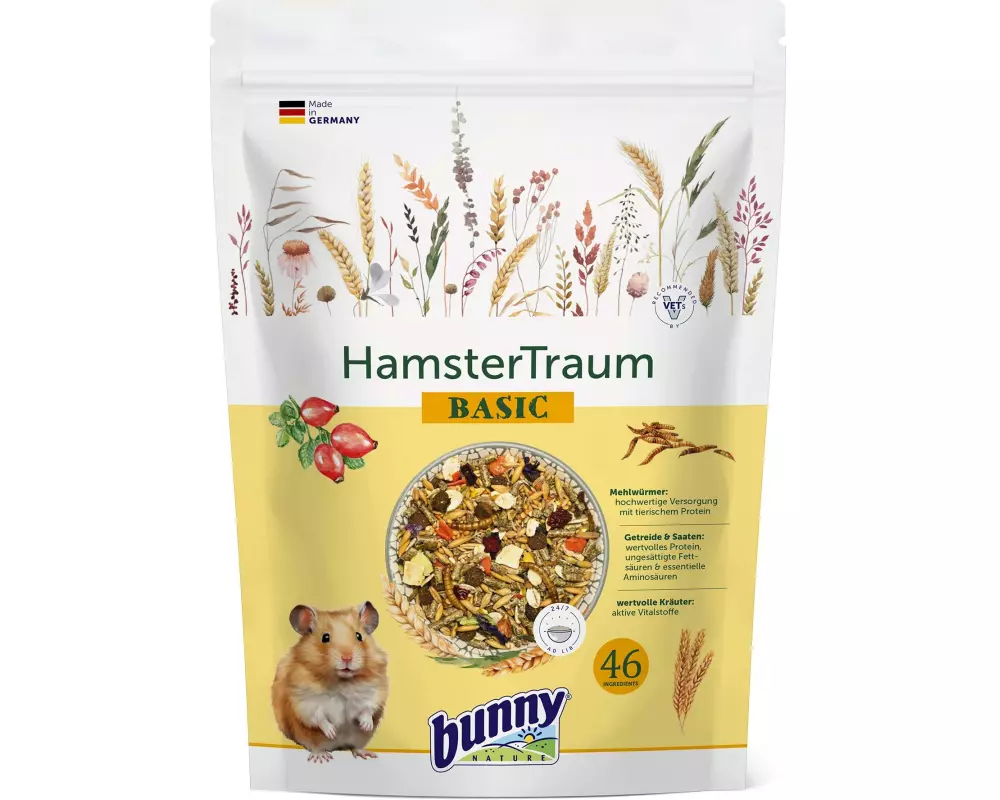 Bunny Nature Hauptfutter Hamster Traum Basic, 600 g