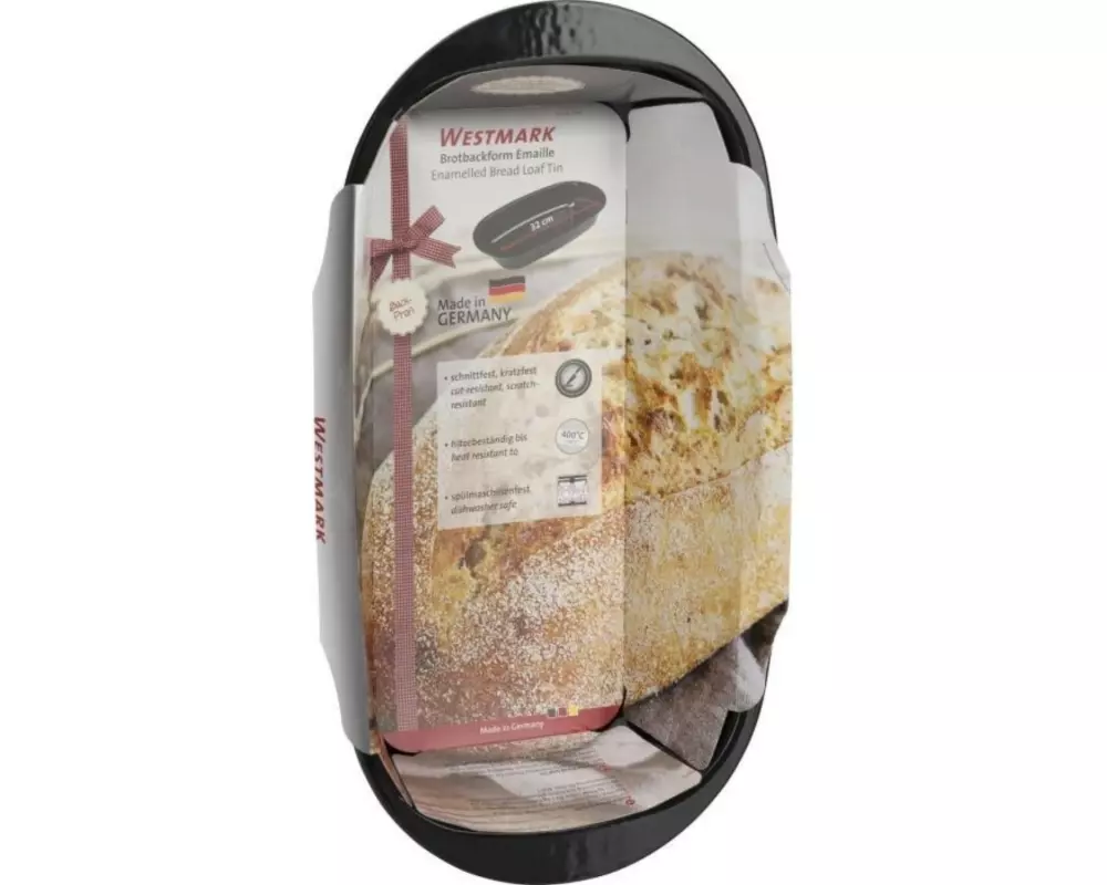 Westmark Brotbackform Emaille, L 32 cm