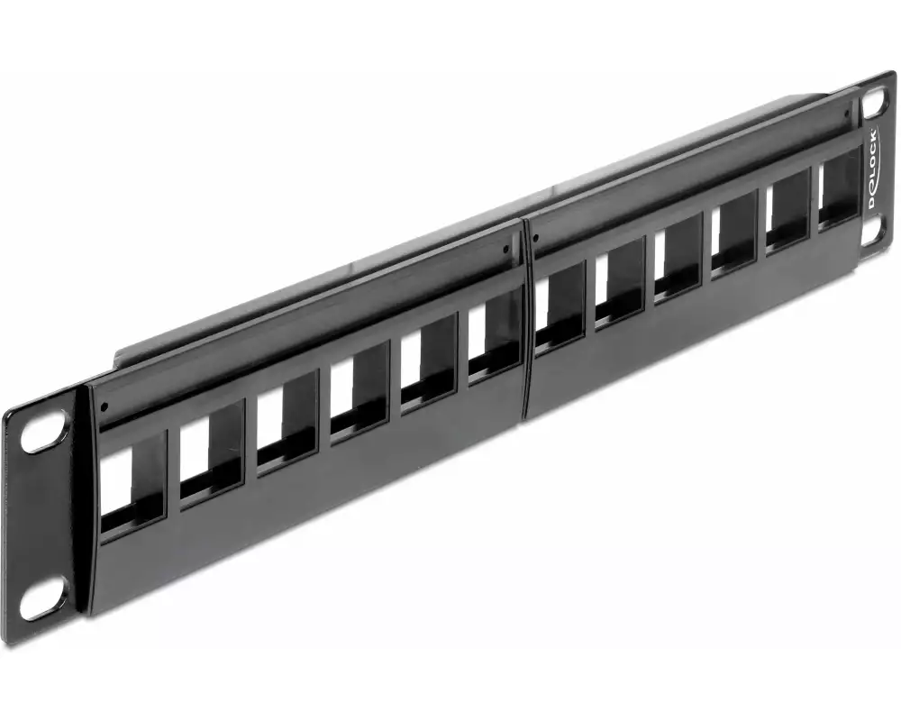 Delock Patchpanel Keystone 12-Port 10" Rack