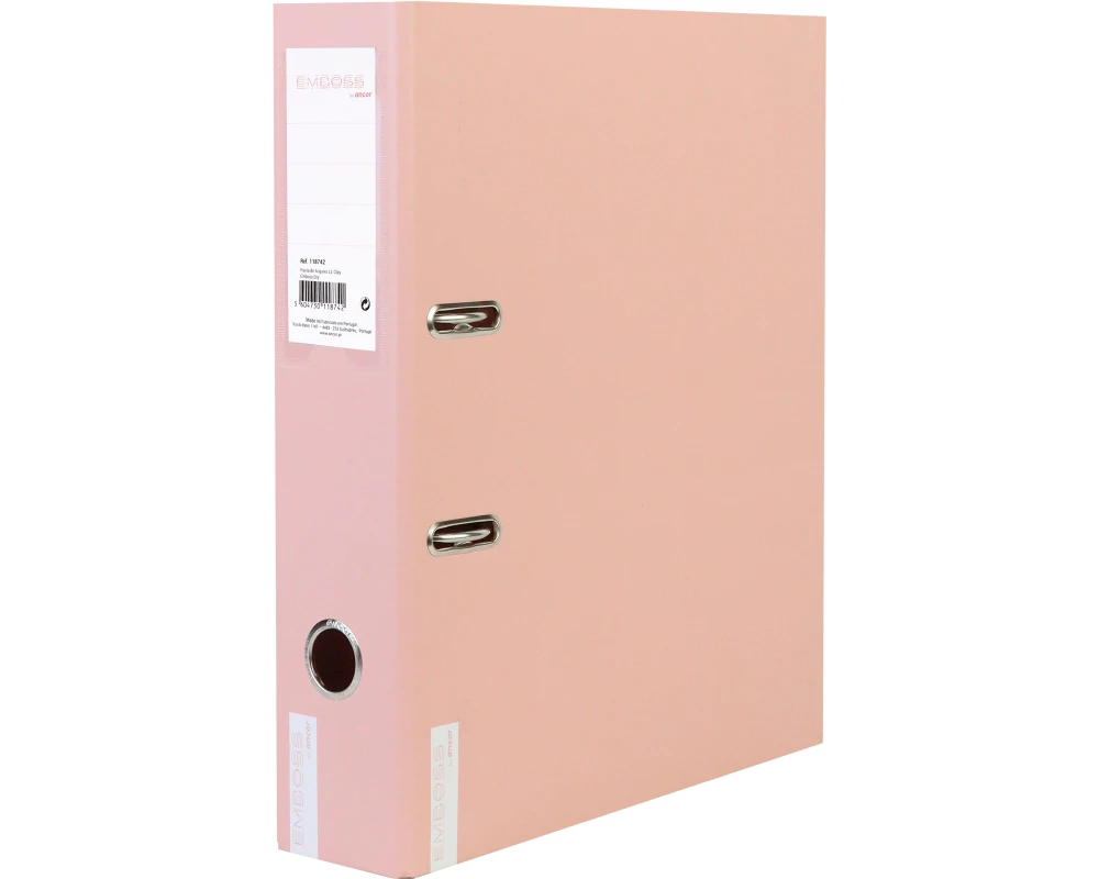 ANCOR Ordner 8 cm, A4 118766 Emboss Dry, lachs