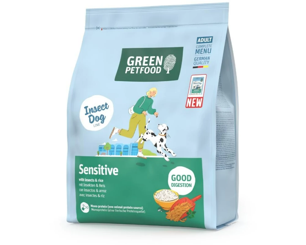 Green Petfood Trockenfutter Sensitive with Insects und Rice 900 g