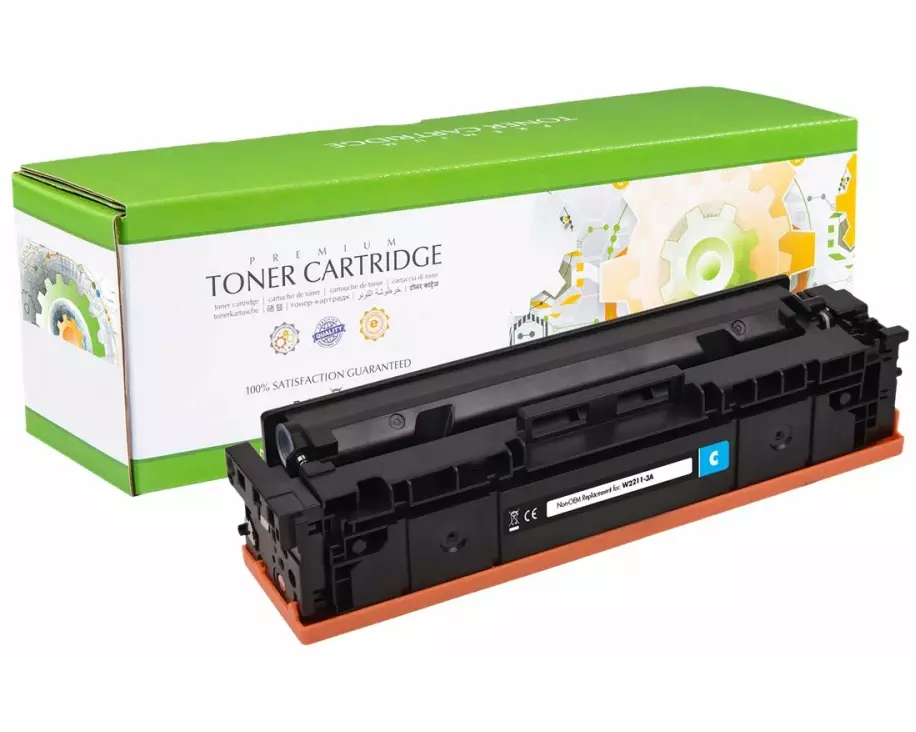 STATIC Toner cartridge compatible with HP W2211A cyan compatible 1.250 pages
