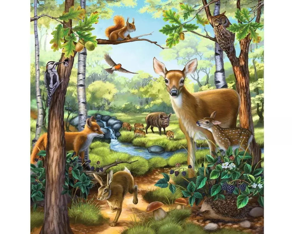 Ravensburger Puzzle Wald-/Zoo-/Haustiere 3 x 49 Teile