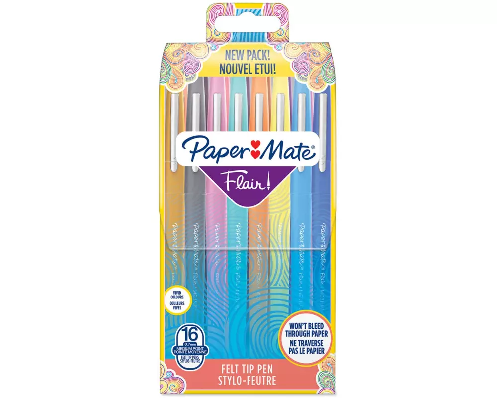 Paper Mate Fineliner Flair Medium Fun 0.7 mm, 16 Stück