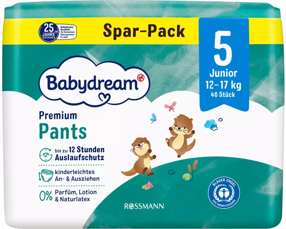 Babydream Windeln Premium Pants Jumbopack 40 Stück, Grösse 5