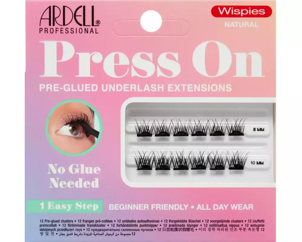 Ardell Künstliche Wimpern Press On Wispies Natural Schwarz