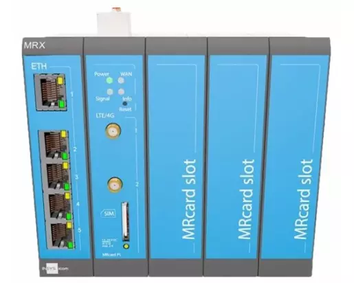 INSYS icom MRX5 LTE modularer LTE-Router EMEA-Frequenzen VPN-Option