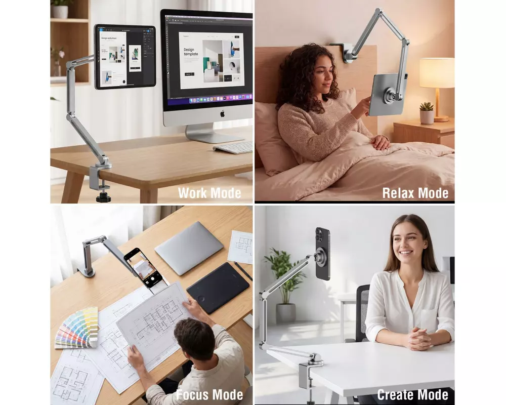 4smarts Halterung Tablet/Smartphone ErgoPro, grau