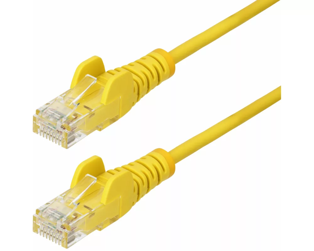 StarTech.com N6PAT25CMYLS Netzwerkkabel Gelb 0,25 m Cat6 U/UTP (UTP)