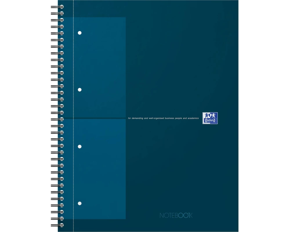 Oxford Notizbuch A4, Kariert, Dunkeltürkis