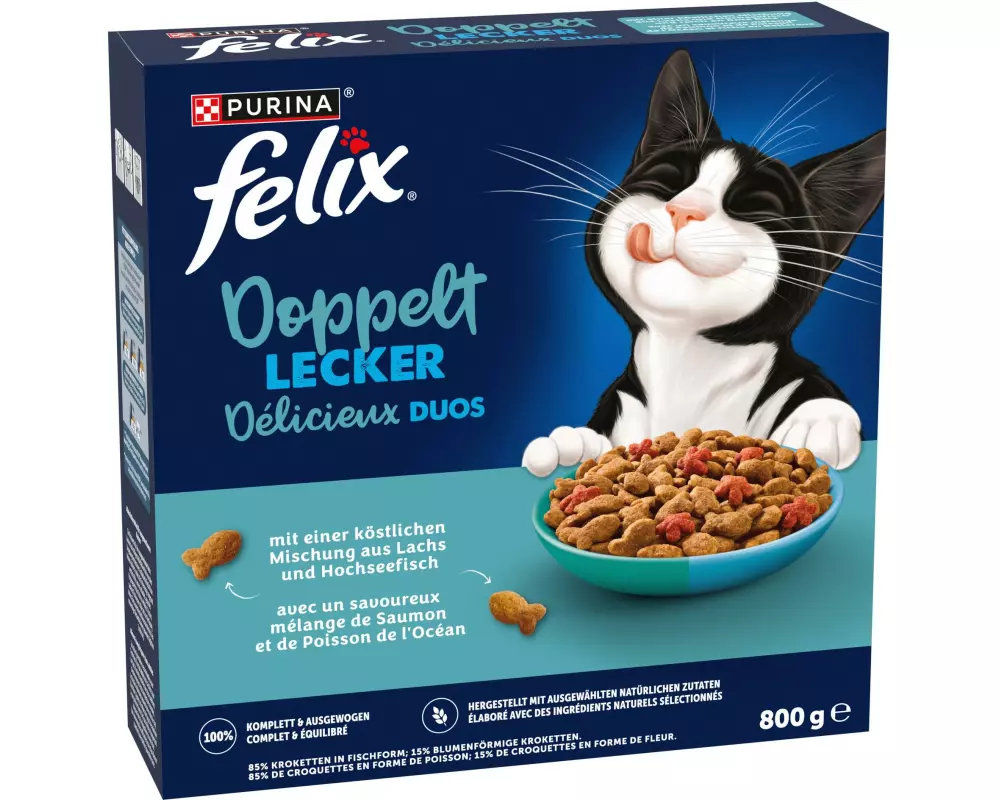 Felix Trockenfutter Doppelt Lecker Adult Fisch 800 g