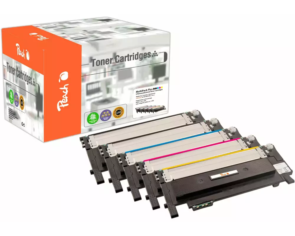 Peach Tonerset Samsung CLT-4072 2x BK, 1x C, M, Y