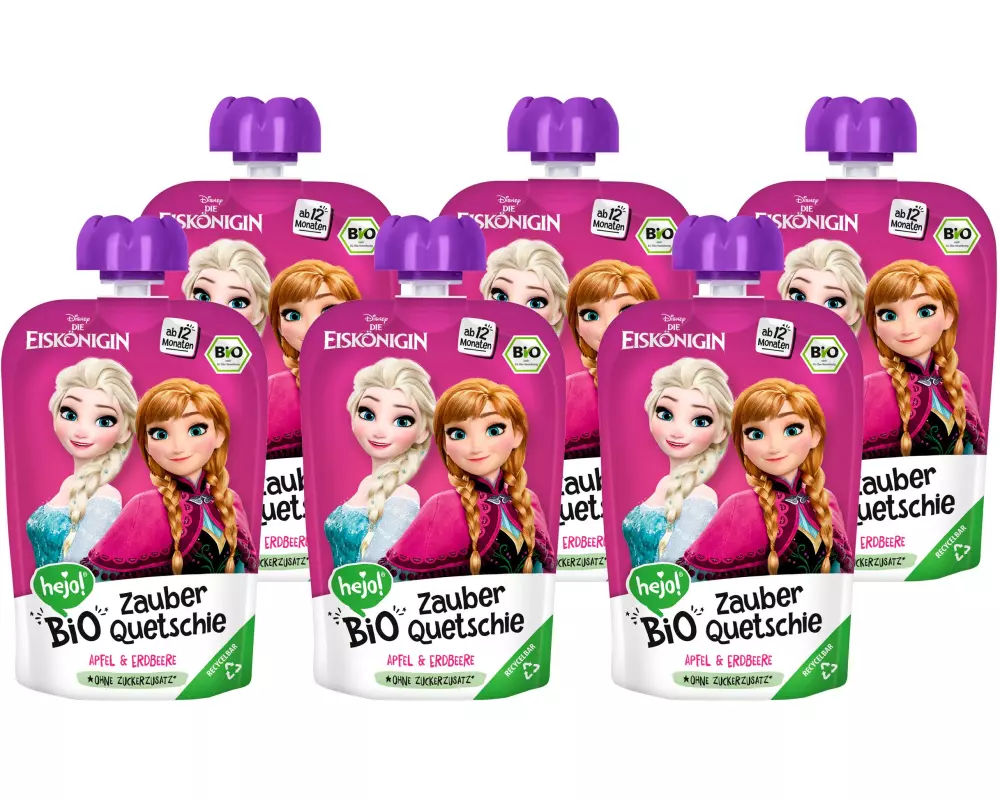 hejo! Quetschbeutel Anna & Elsa 6x 100 g