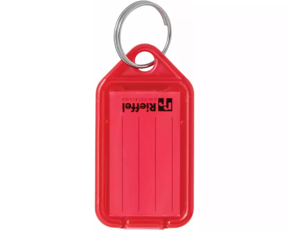 Robert Rieffel Schlüsselanhänger KeyTag 100 Stück, Rot